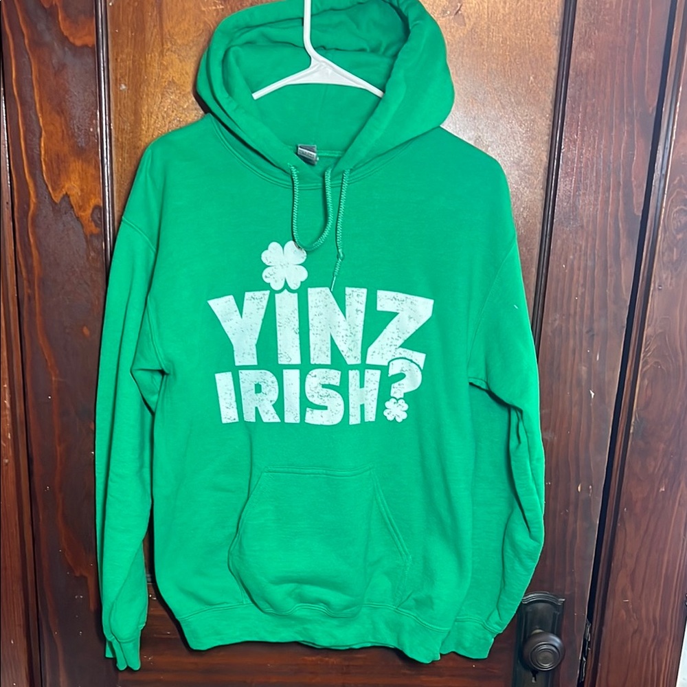 Green Yinz Irish Hoodie